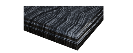 Forever 30" Single Hole Black Wood Marble Countertop with Rectangular Ceramic Sink Laviva 313SQ1H-30-BW