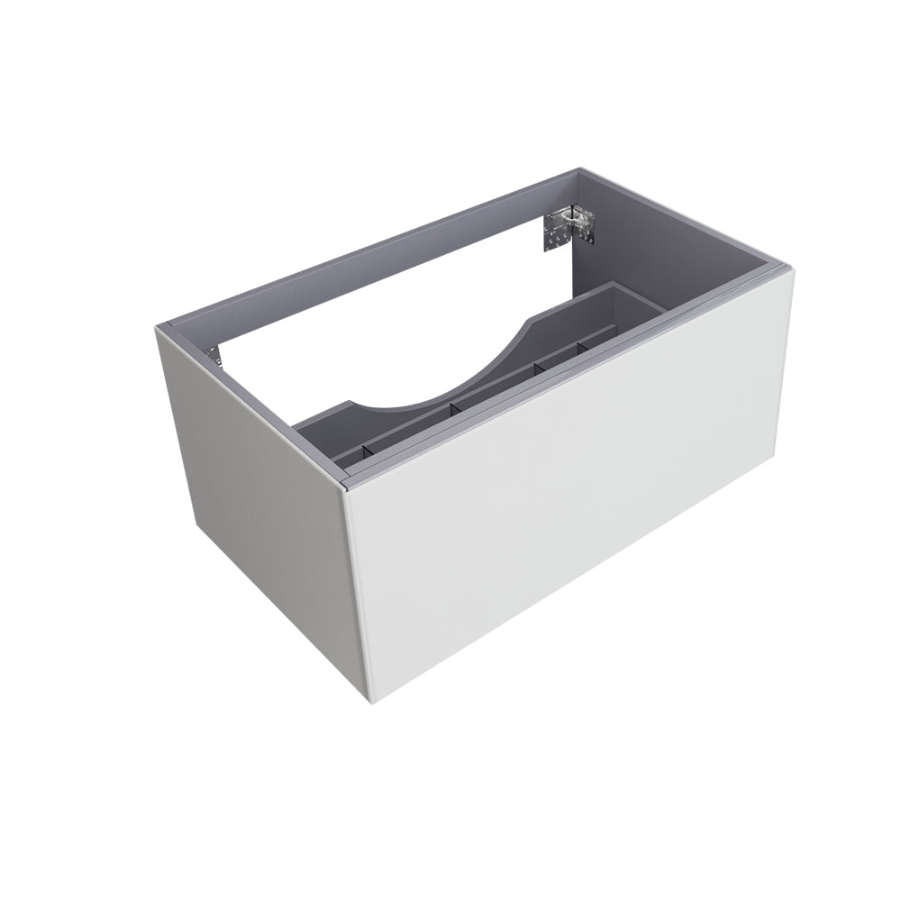 Vitri 36" Cloud White Wall Hung Bathroom Vanity Cabinet  Laviva 313VTR-36CW