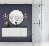 Vitri 48" Cloud White Wall Hung Bathroom Vanity Cabinet  Laviva 313VTR-48CW