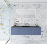 Vitri 60" Nautical Blue Single Sink Wall Hung Bathroom Vanity Cabinet Laviva 313VTR-60CNB