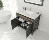 Wimbledon 36" Espresso Bathroom Vanity Cabinet Laviva 313YG319-36E