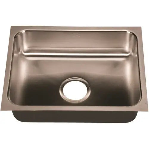 JUST MANUFACTURING US-ADA-1618-A 18 Gauge Stainless Steel 16 in. O.D. x 18 in. x 5.5 in. DCR Single Bowl ADA Compliant Undermount Sink