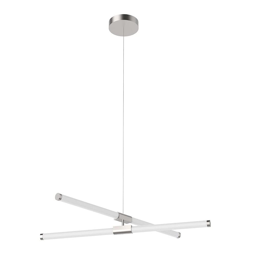 Kuzco CH18537-BN AKARI 37" CHANDELIER BRUSHED NICKEL 30W 120VAC WITH LED DRIVER 3000K 90CRI