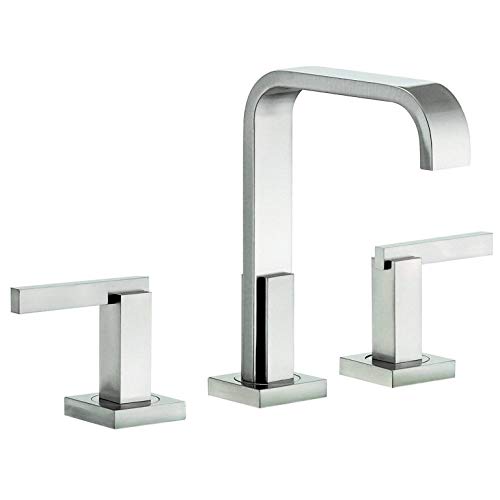 Gerber D304644BN Brushed Nickel Sirius Two Handle Widespread Lavatory Faucet
