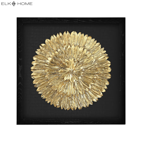 Elk 3168-019 Gold Feather Dimensional Wall Art - Spiral