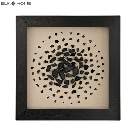 Elk 3168-025 Black and White Carbon Dimensional Wall Art