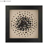 Elk 3168-025 Black and White Carbon Dimensional Wall Art