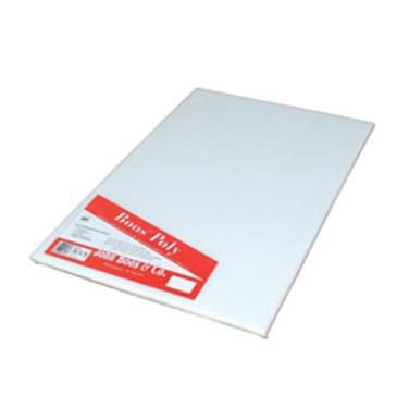 John Boos P1039N Non Shrink Poly 1000 Pure White Cutting Board, 18 x 0.75 inch - 1 each.