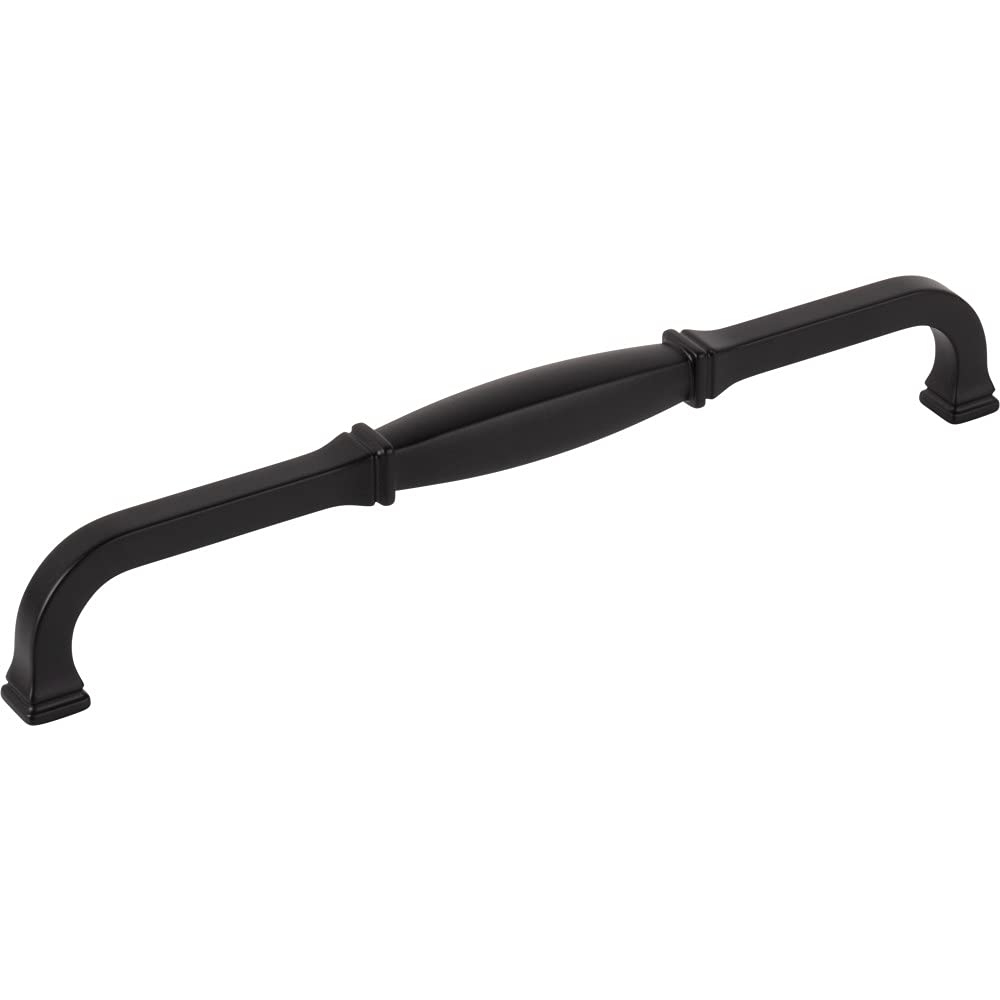 Jeffrey Alexander 278-224MB 224 mm Center-to-Center Matte Black Audrey Cabinet Pull