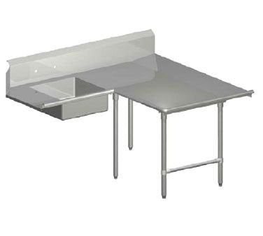 John Boos SDT6-L7060SBK-R SOILED LANDING DISHTBL 60X70 16GA