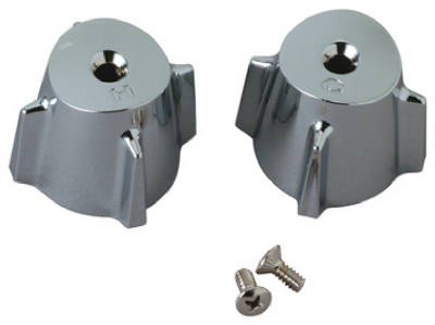 Pfister 940-051 WL2-3 Handle Sub Assembly with Screw and Hot and Cold Button Indexes, Polished Brass 940-051V