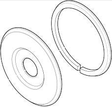 Pfister 960-142J Pfister FLG ABS TS 1HDL PVD BN Nickel 960-142J