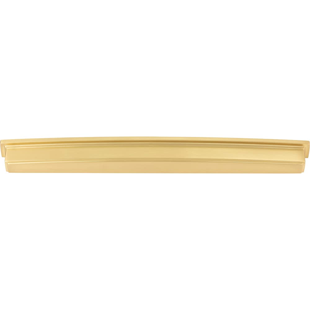 Jeffrey Alexander 141-305BG 305 mm Center Brushed Gold Square-to-Center Square Renzo Cabinet Cup Pull