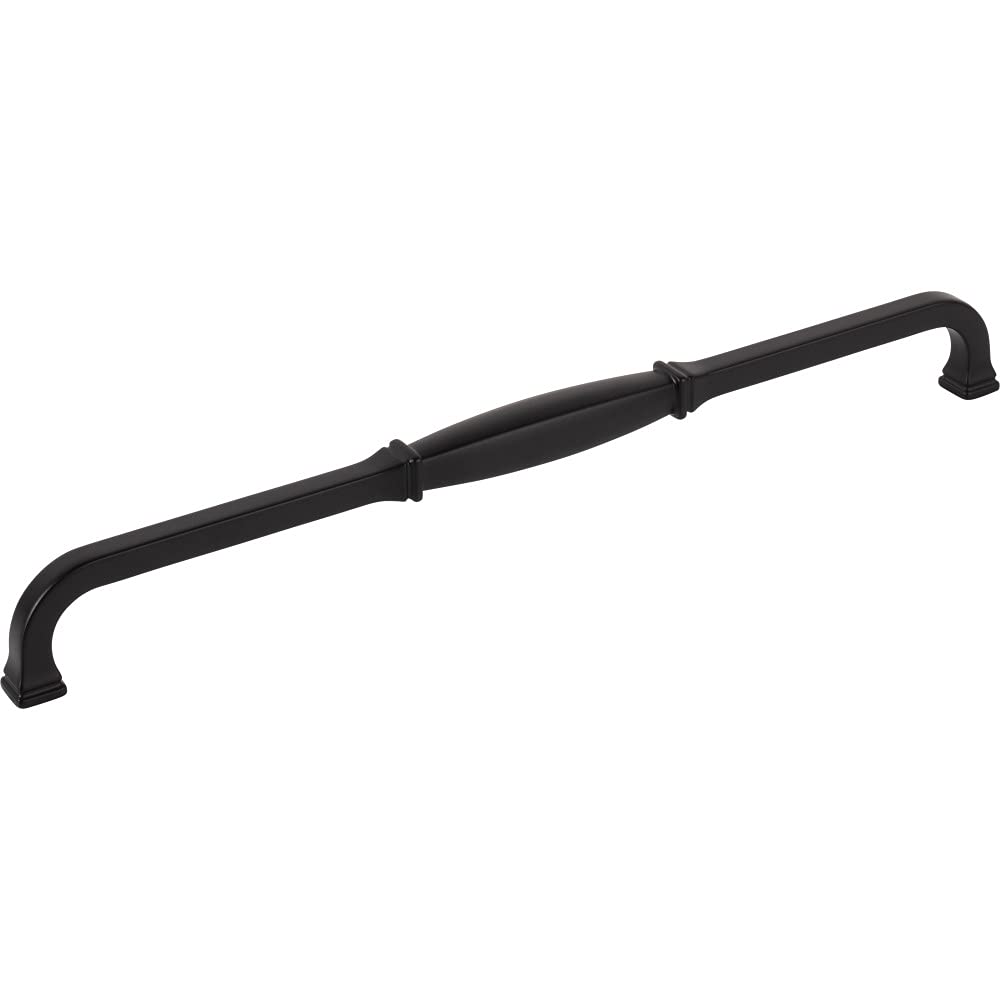 Jeffrey Alexander 278-305MB 305 mm Center-to-Center Matte Black Audrey Cabinet Pull