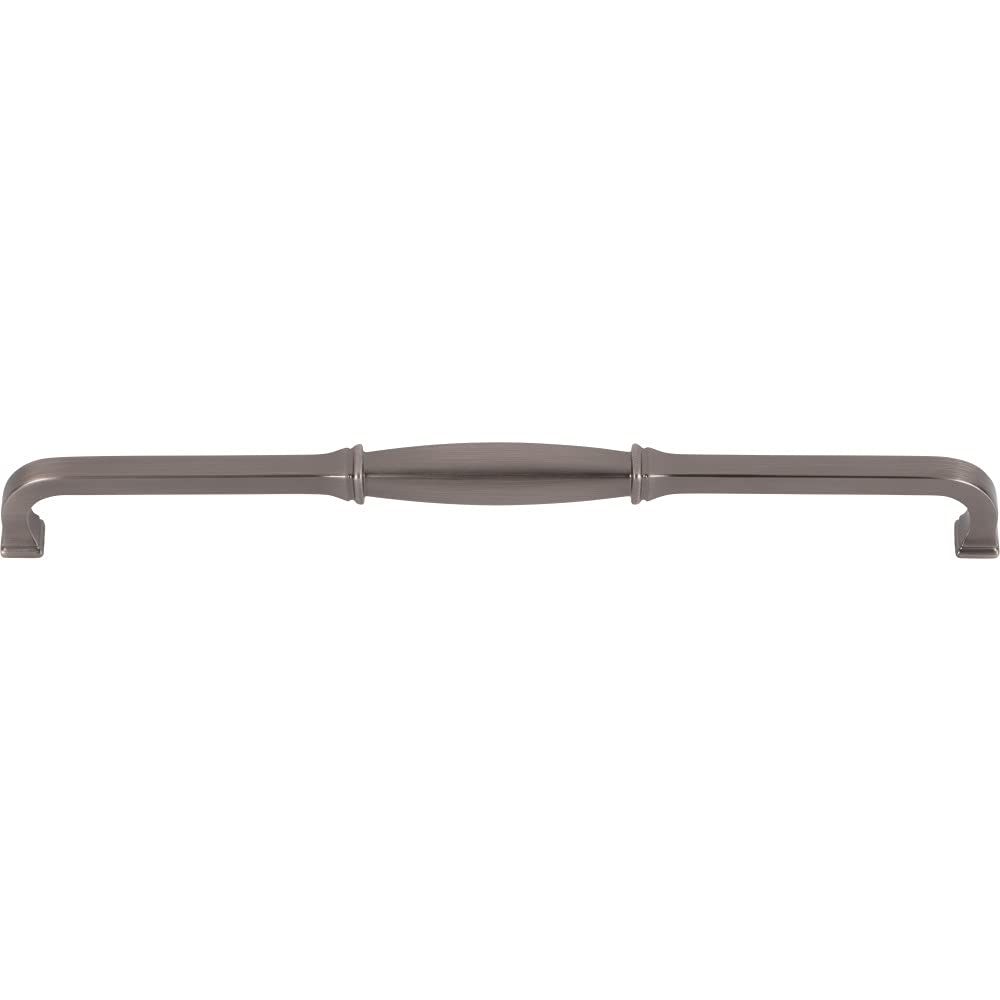 Jeffrey Alexander 278-305BNBDL 305 mm Center-to-Center Brushed Pewter Audrey Cabinet Pull
