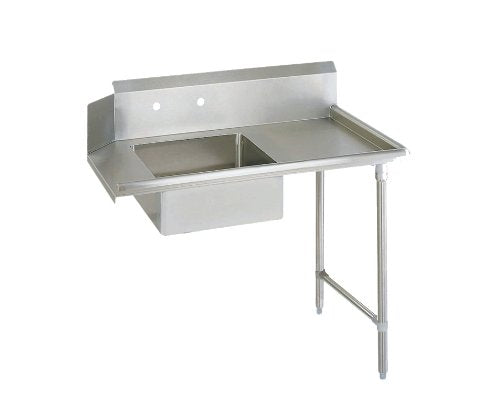 John Boos JDTS-20-36R Stainless Steel Straight Pro-Bowl Soiled Dishtable, 8" Deep Sink Bowl, 36" Length x 30" Width, Right Hand Side