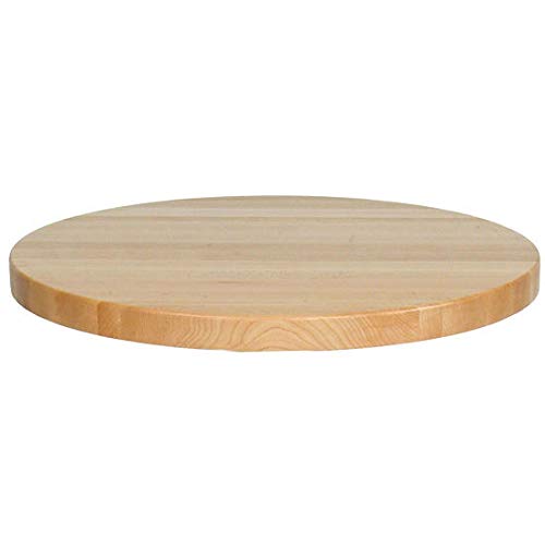John Boos RTM-52 Round Butcher Block Table Top, 52" Dia x 1-3/4" H, Maple