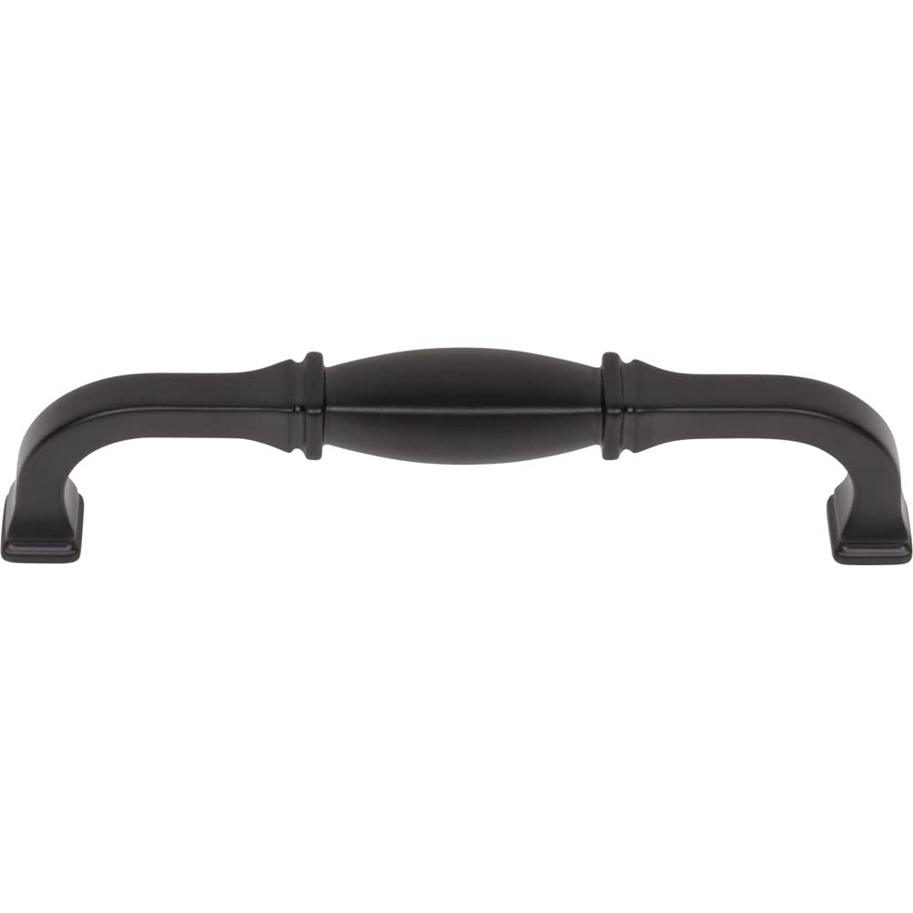 Jeffrey Alexander 278-128MB 128 mm Center-to-Center Matte Black Audrey Cabinet Pull