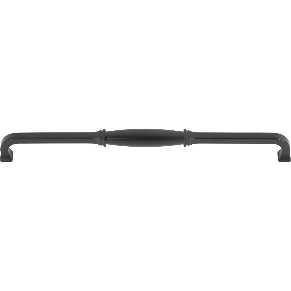 Jeffrey Alexander 278-305MB 305 mm Center-to-Center Matte Black Audrey Cabinet Pull