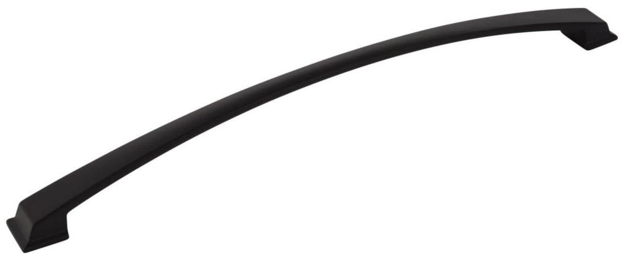 Jeffrey Alexander 944-305MB 305 mm Center-to-Center Matte Black Arched Roman Cabinet Pull