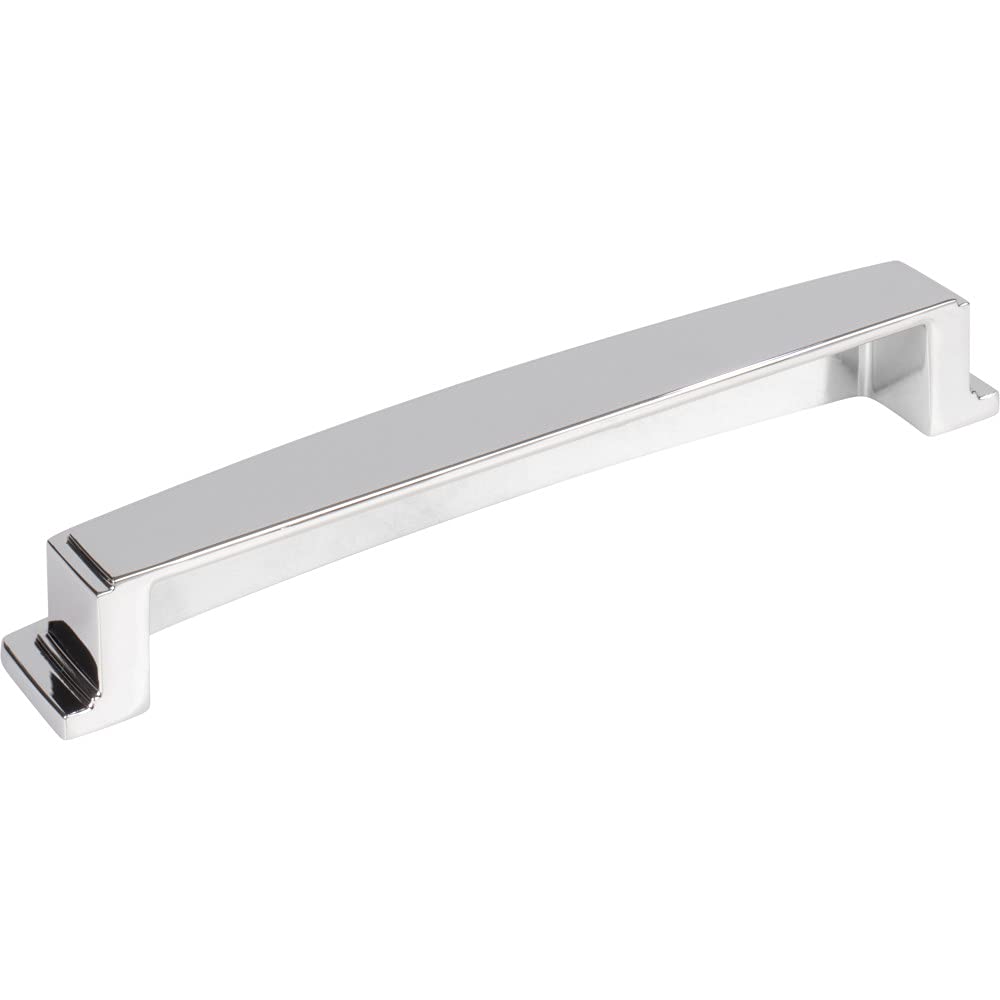 Jeffrey Alexander 141-160PC 160 mm Center Polished Chrome Square-to-Center Square Renzo Cabinet Cup Pull