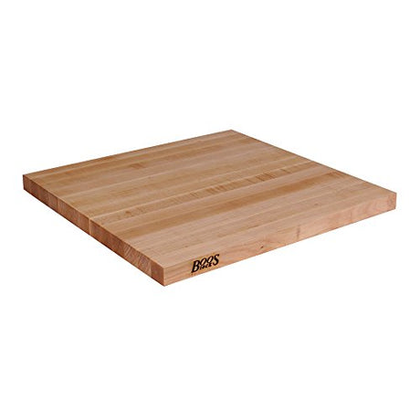 John Boos KCT3-6048-V Hard Rock Maple Butcher Block Island Counter Tops, 60" W x 48"D 3" H, Varnique Finish