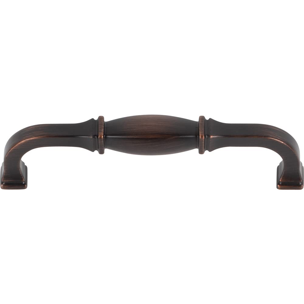 Jeffrey Alexander 278-128DBAC 128 mm Center-to-Center Brushed Oil Rubbed Bronze Audrey Cabinet Pull