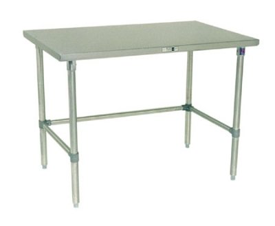 John Boos ST6-24120GBK 16GA 120X24 FLAT W/ADJ GALV BRC KD