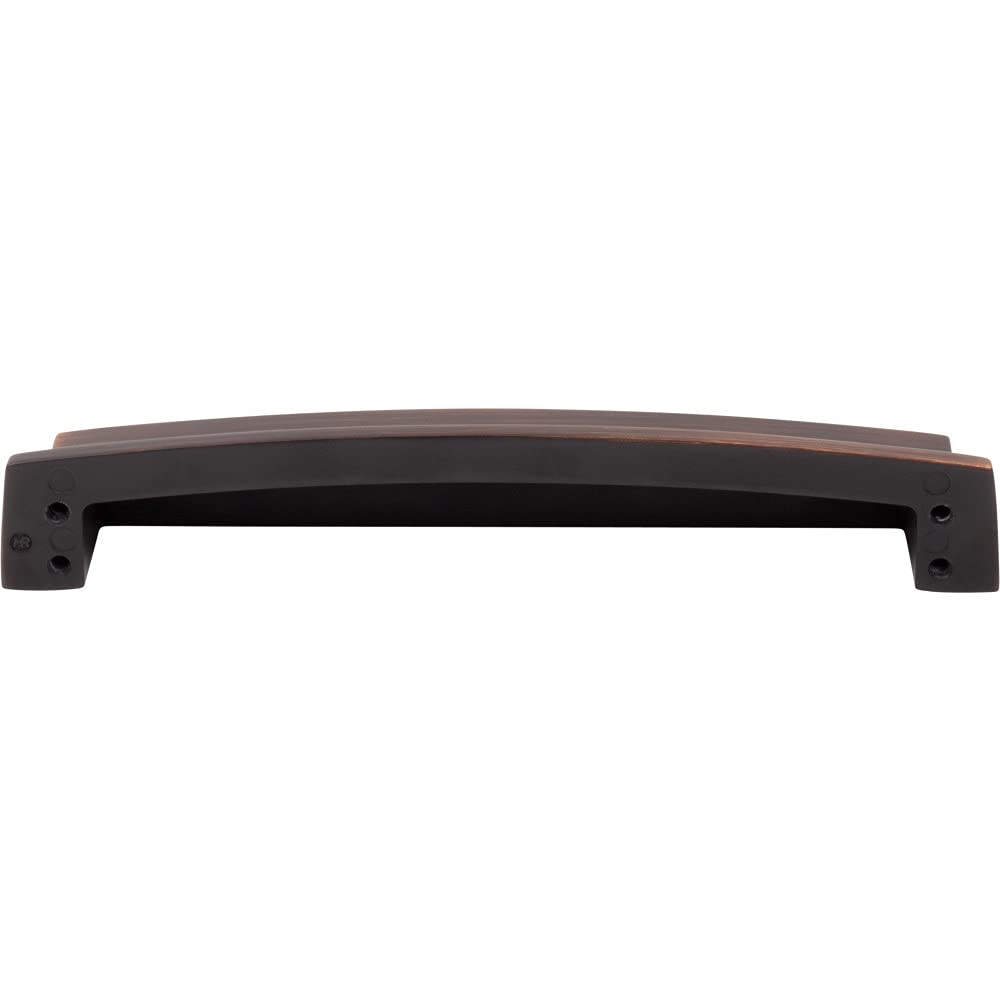 Jeffrey Alexander 141-160DBAC 160 mm Center Brushed Oil Rubbed Bronze Square-to-Center Square Renzo Cabinet Cup Pull