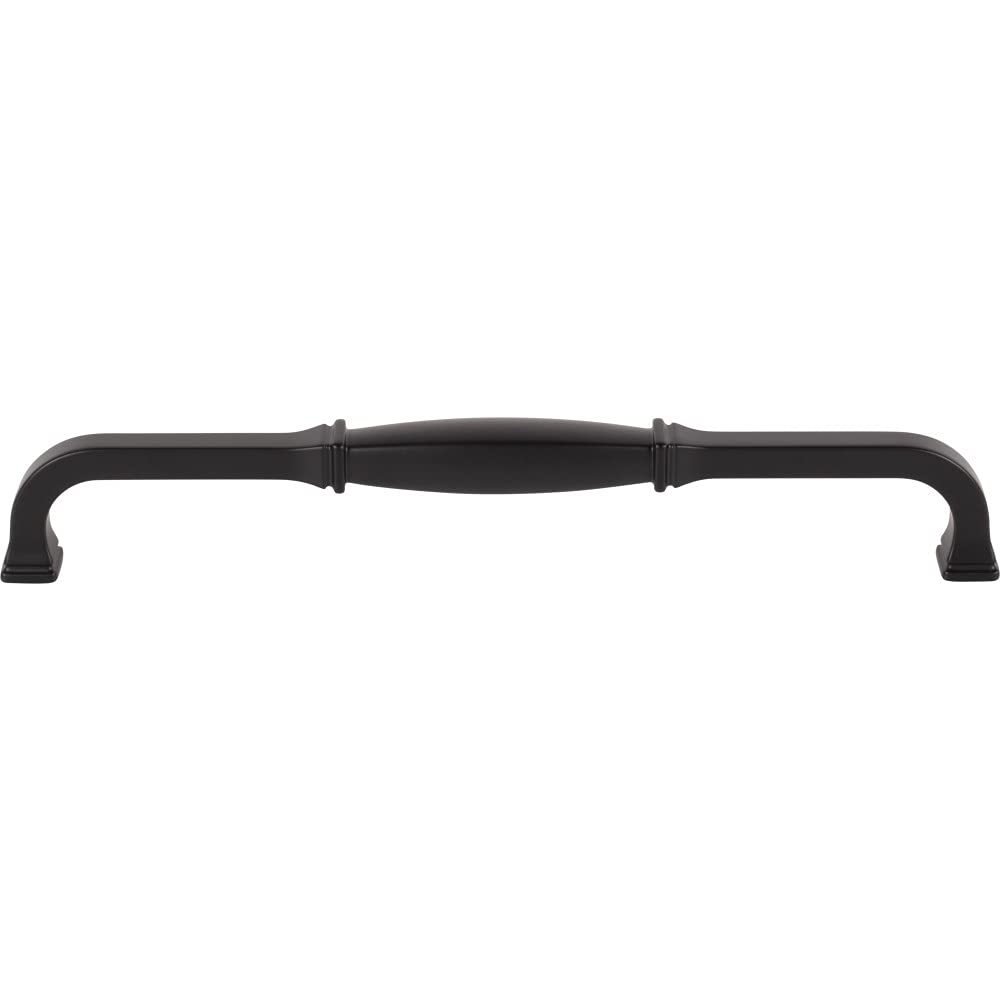 Jeffrey Alexander 278-224MB 224 mm Center-to-Center Matte Black Audrey Cabinet Pull