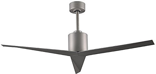 Matthews Fan EKH-BN-BN Eliza-H 3-blade ceiling mount paddle fan in Brushed Nickel finish with brushed nickel ABS blades.