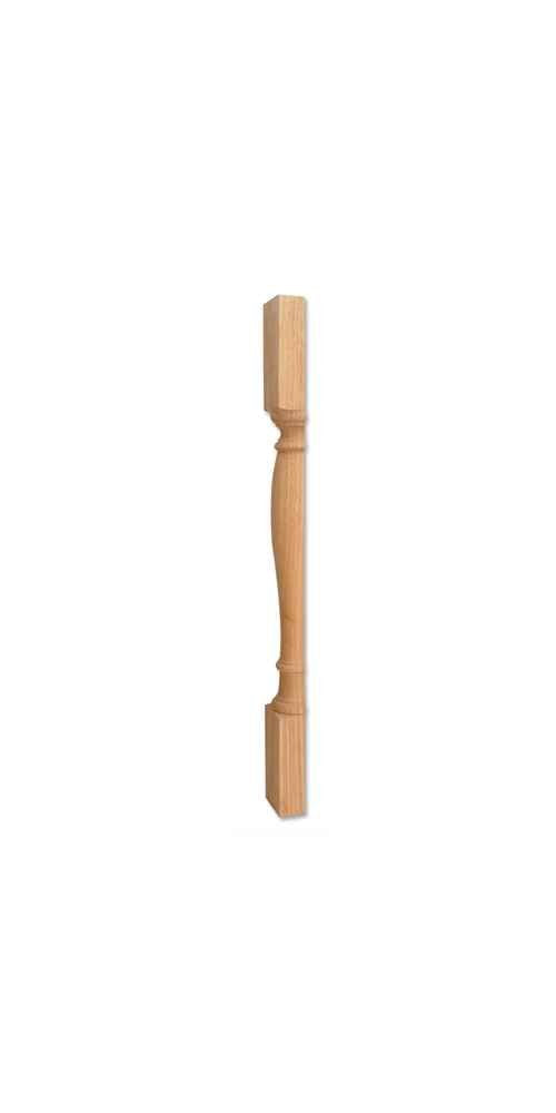 Hardware Resources P1S-WB 3-1/2" W x 1-3/4" D x 35-1/2" H White Birch Split Turned Post