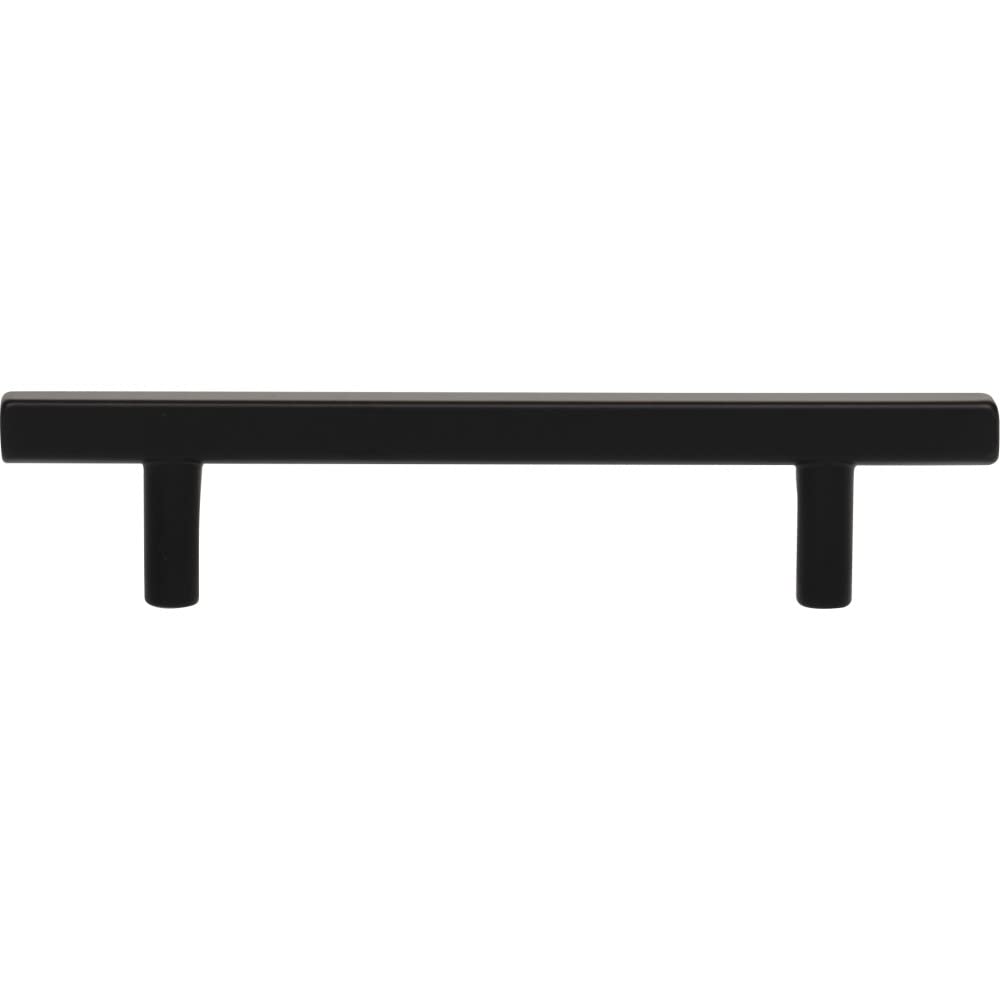 Jeffrey Alexander 845-96MB 96 mm Center-to-Center Matte Black Square Dominique Cabinet Bar Pull