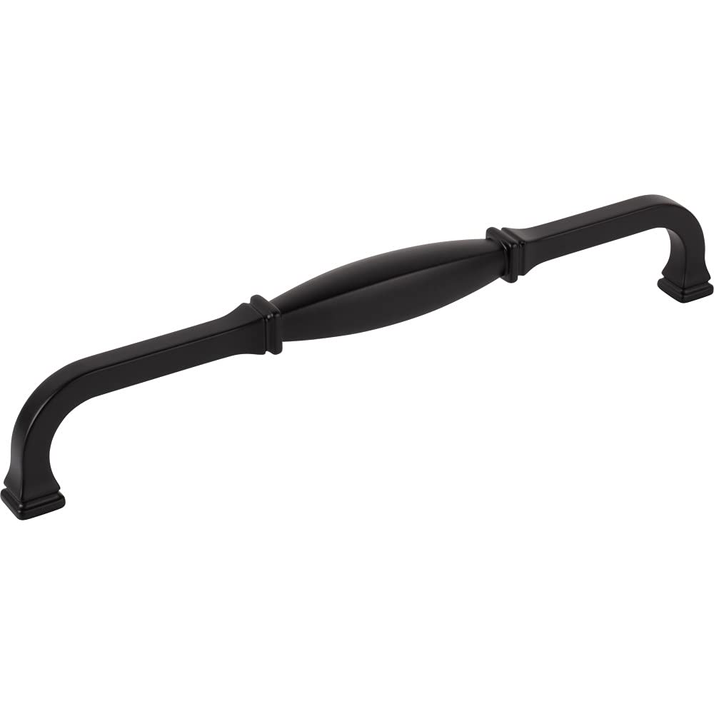 Jeffrey Alexander 278-12MB 12" Center-to-Center Matte Black Audrey Appliance Handle