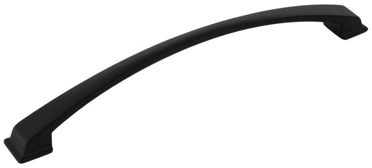 Jeffrey Alexander 944-224MB 224 mm Center-to-Center Matte Black Arched Roman Cabinet Pull