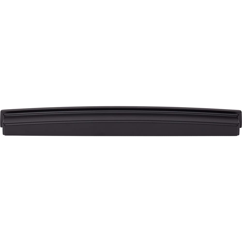 Jeffrey Alexander 141-305MB 305 mm Center Matte Black Square-to-Center Square Renzo Cabinet Cup Pull