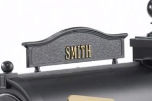 Whitehall 1416BG - Personalized Two Sided Topper - Black/Gold