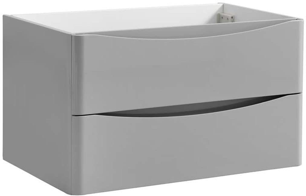 Fresca FCB9032GRG Fresca Tuscany 32" Glossy Gray Wall Hung Modern Bathroom Cabinet