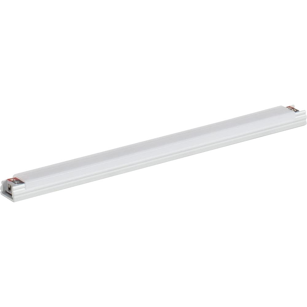 Task Lighting LR1P712V12-02W3 8-5/8" 69 Lumens 12-volt Accent Output Linear Fixture, Fits 12" Wall Cabinet, 2 Watts, Flat 007 Profile, Single-white, Soft White 3000K