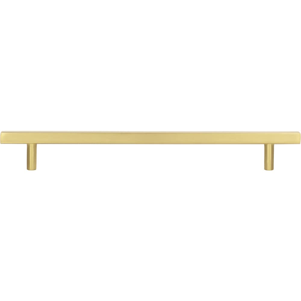 Jeffrey Alexander 845-192BG 192 mm Center-to-Center Brushed Gold Square Dominique Cabinet Bar Pull