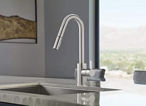 Gerber D457230SS Stainless Steel Amalfi Single Handle Pull-down Kitchen Faucet