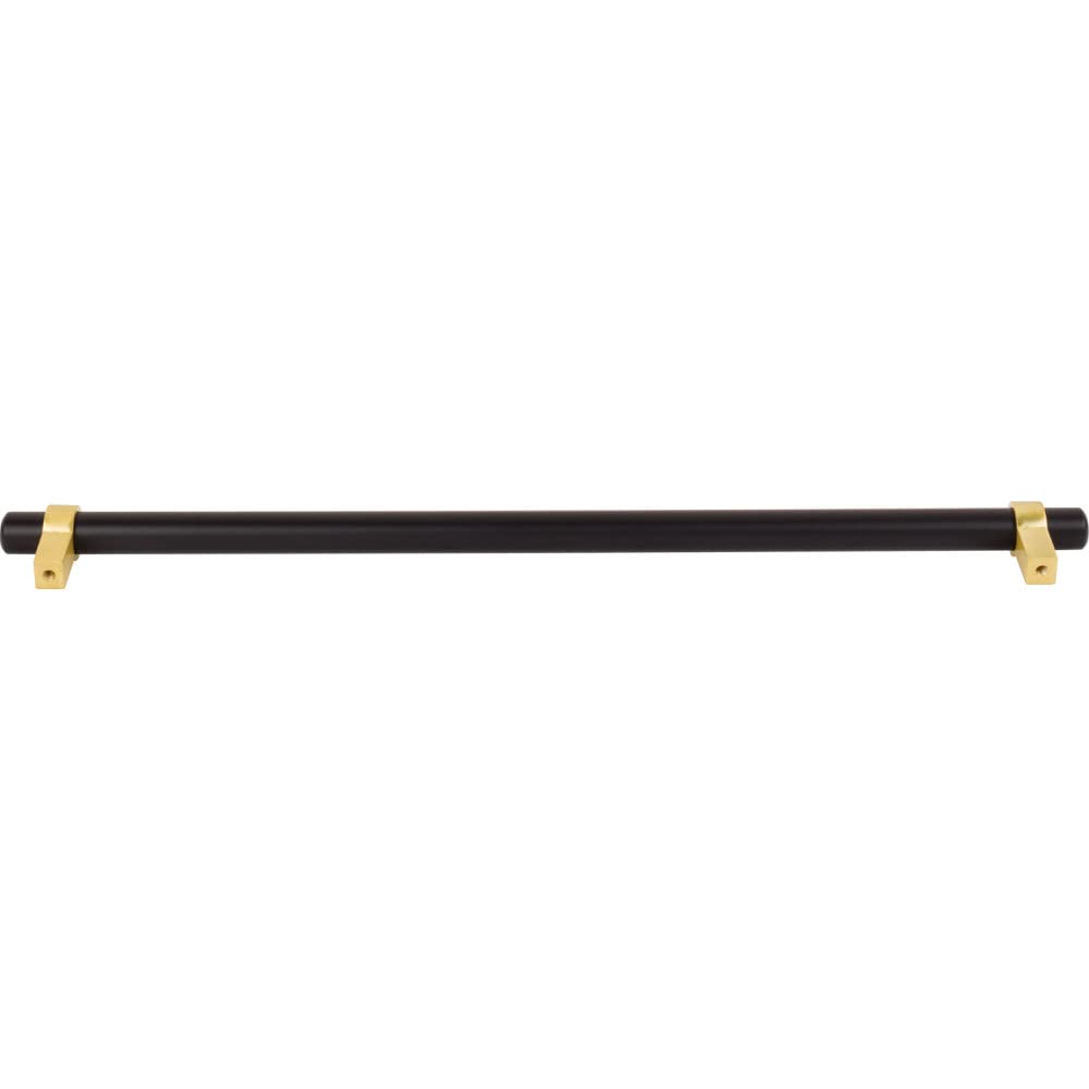 Jeffrey Alexander 5319MBBG 319 mm Center-to-Center Matte Black with Brushed Gold Key Grande Cabinet Bar Pull