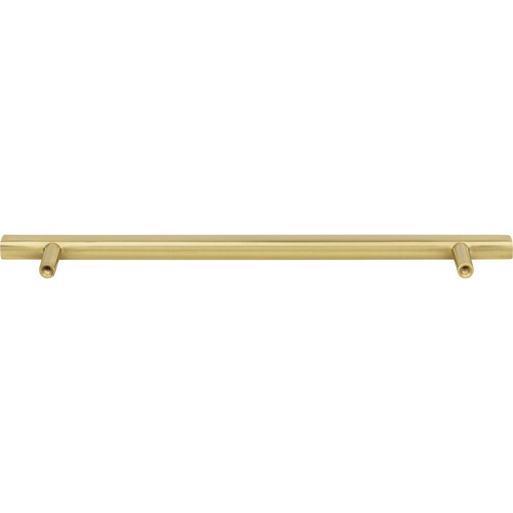 Jeffrey Alexander 845-192BG 192 mm Center-to-Center Brushed Gold Square Dominique Cabinet Bar Pull