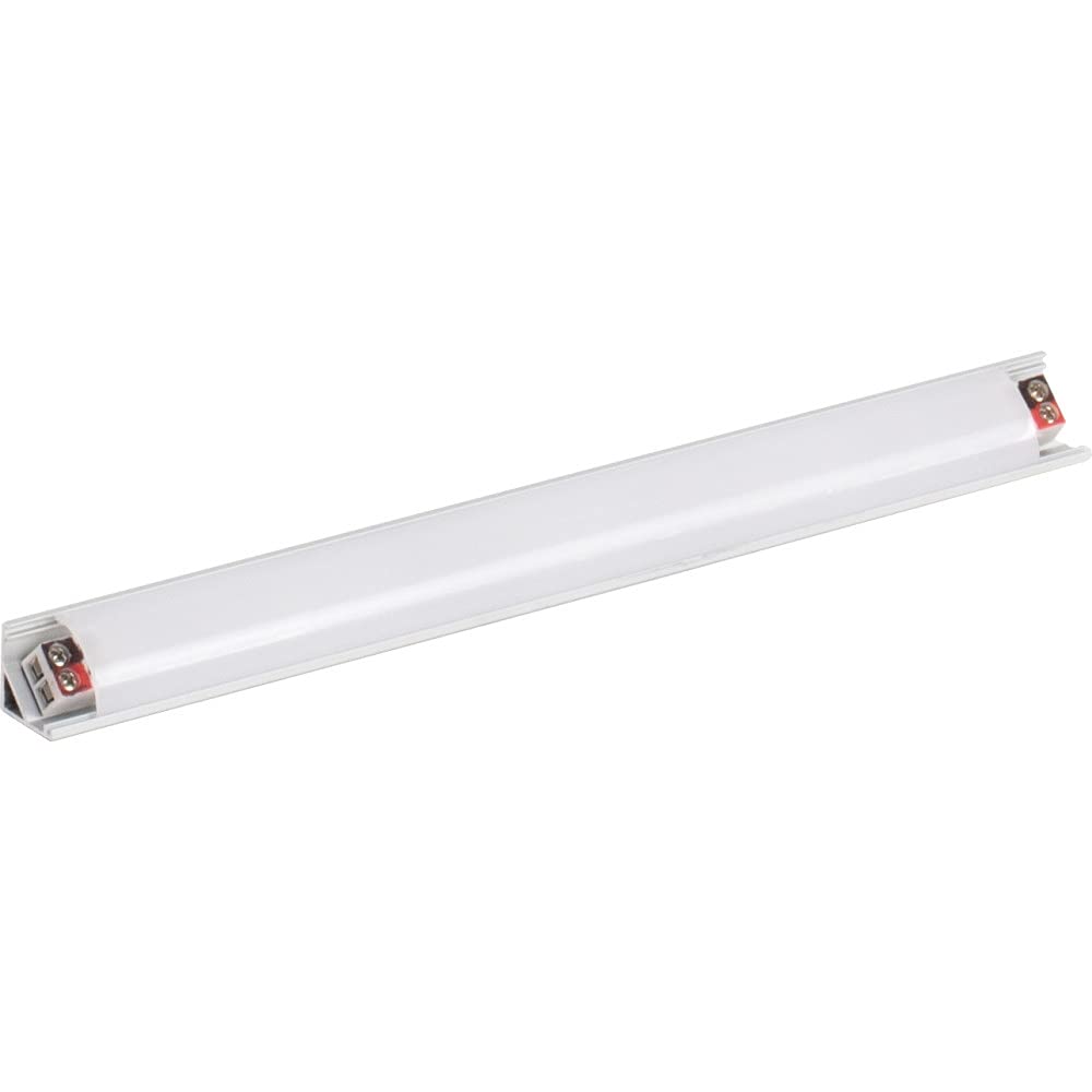 Task Lighting LR1P312V12-02W3 8-5/8" 69 Lumens 12-volt Accent Output Linear Fixture, Fits 12" Wall Cabinet, 2 Watts, Angled 003 Profile, Single-white, Soft White 3000K