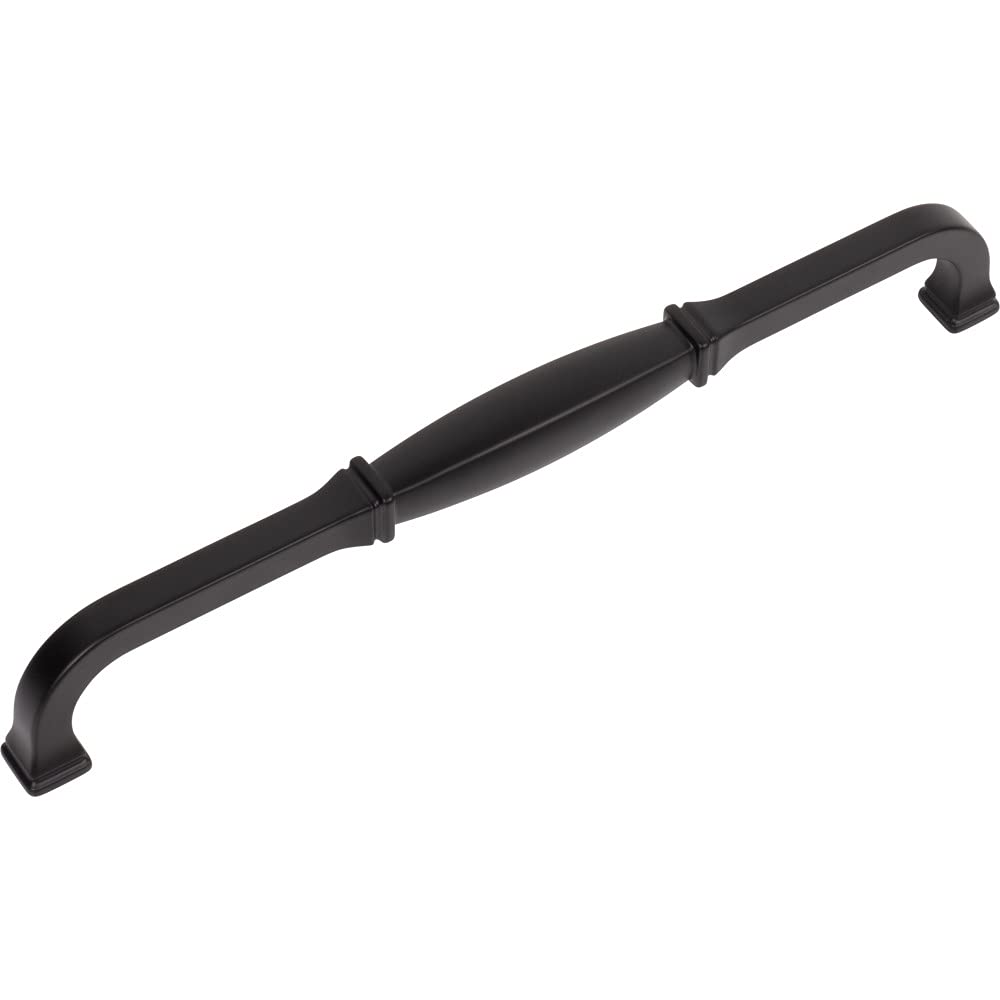 Jeffrey Alexander 278-224MB 224 mm Center-to-Center Matte Black Audrey Cabinet Pull