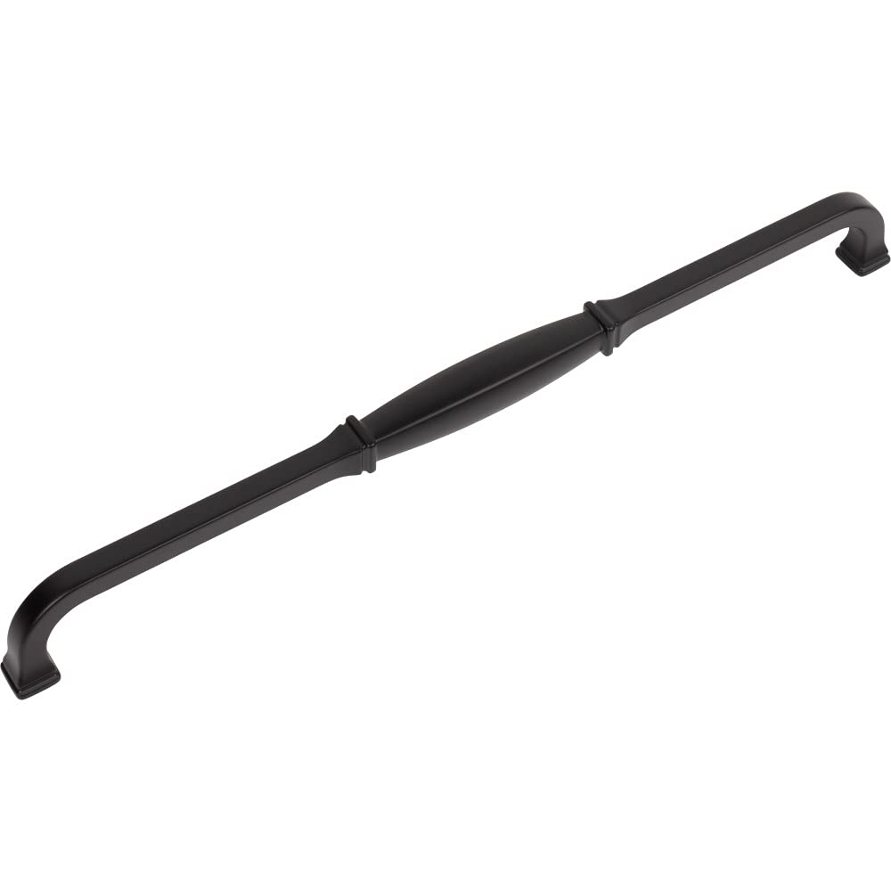 Jeffrey Alexander 278-305MB 305 mm Center-to-Center Matte Black Audrey Cabinet Pull