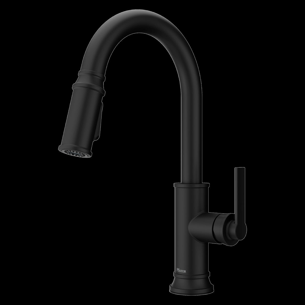 Colfax Pulldown Kitchen Faucet in Matte Black