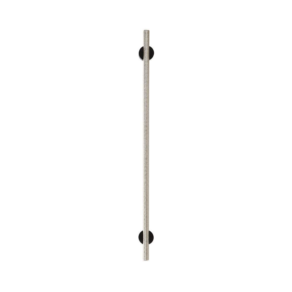 Amerock Cabinet Pull Matte Black/Polished Nickel 12-5/8 inch (320 mm) Center to Center Transcendent 1 Pack Drawer Pull Drawer Handle Cabinet Hardware
