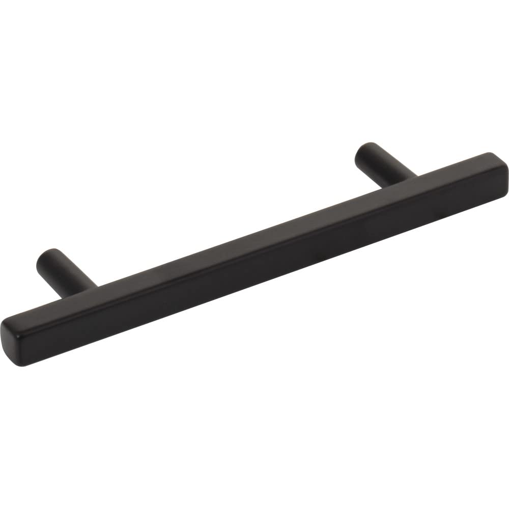 Jeffrey Alexander 845-96MB 96 mm Center-to-Center Matte Black Square Dominique Cabinet Bar Pull