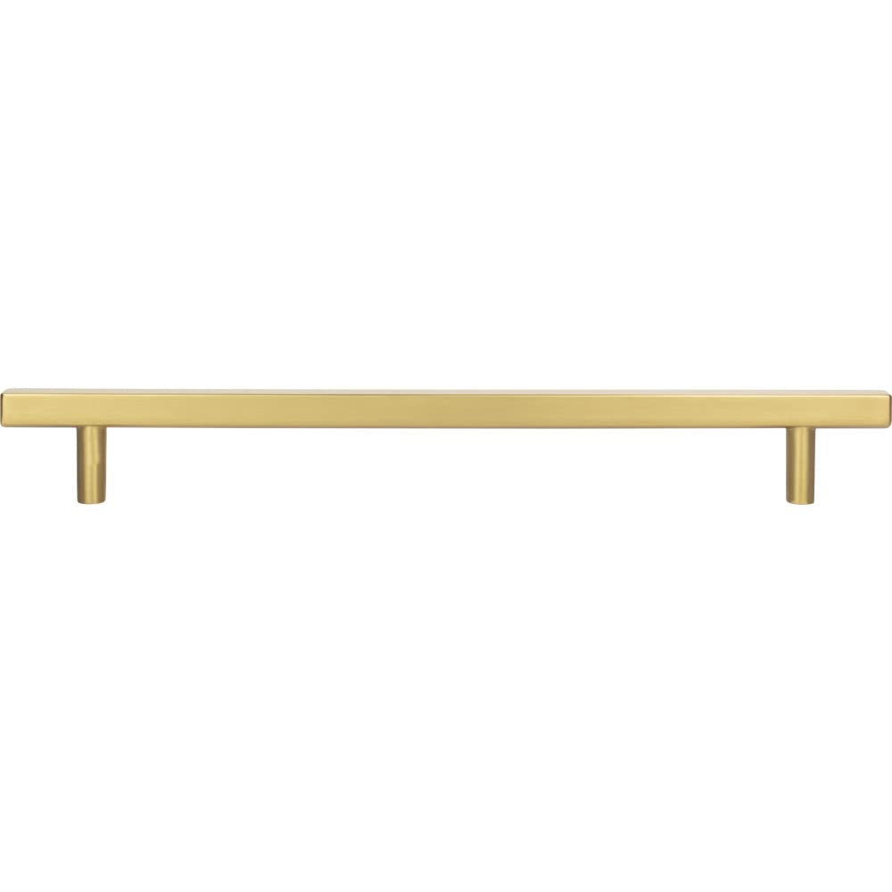 Jeffrey Alexander 845-12BG 12" Center-to-Center Brushed Gold Square Dominique Appliance Handle